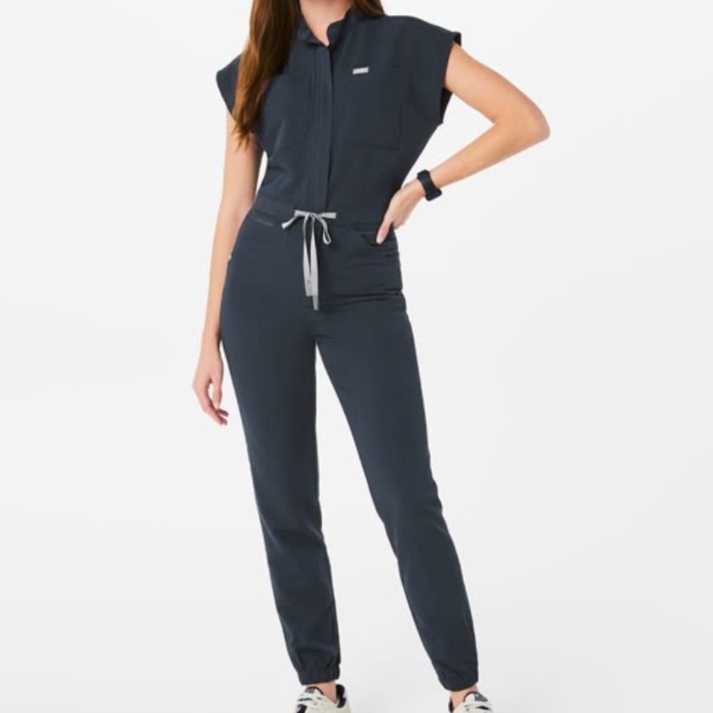 Figs Cargo Jumpsuit - Dark Harbor